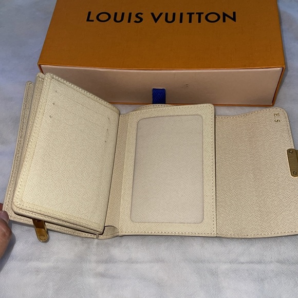 Louis Vuitton preloved Damier azur portefeuilla tri fold wallet excellent con. - Picture 4 of 11